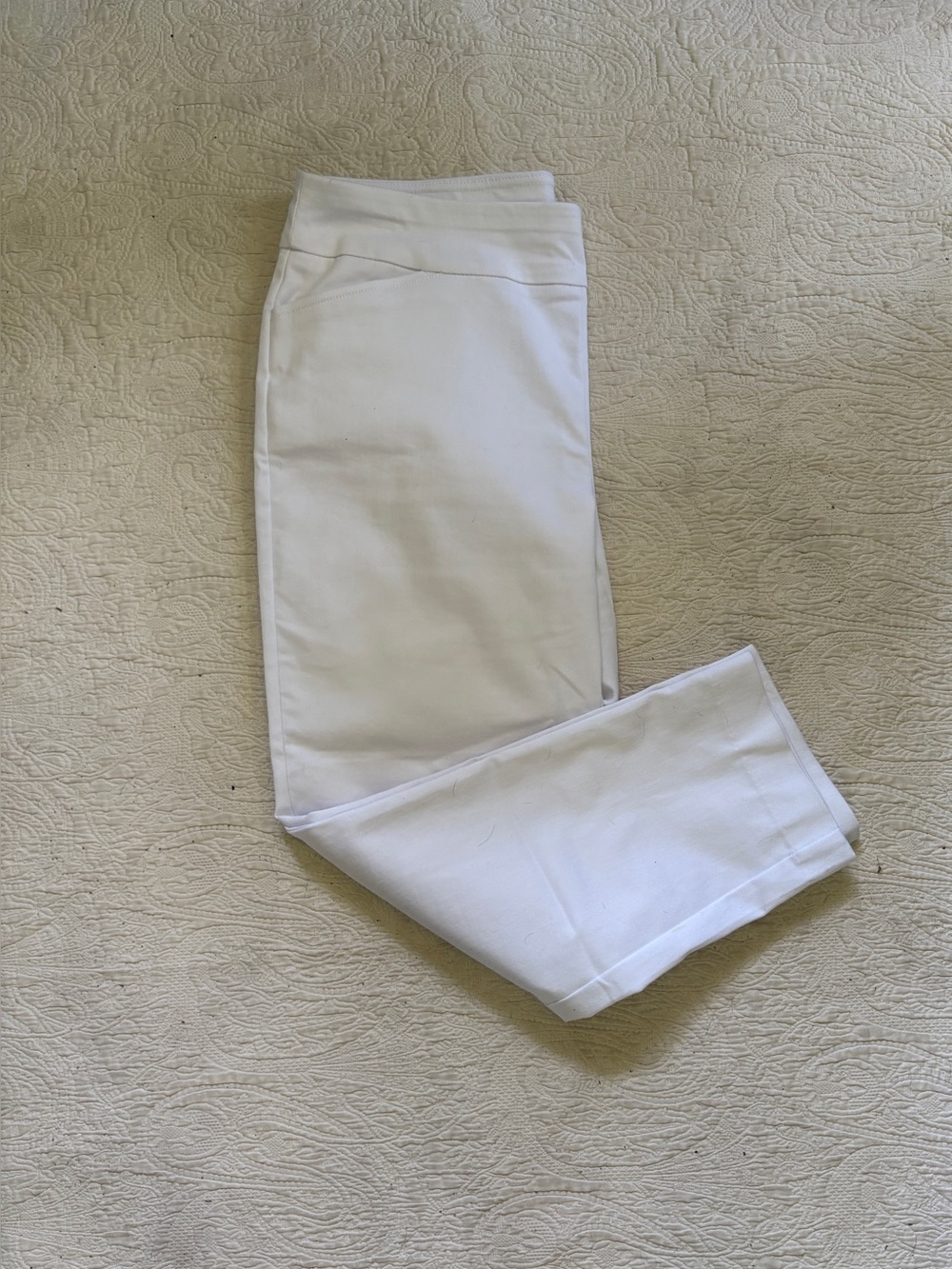 Women’s Croft & Barrow White Effortless Stretch Pants - size 14P